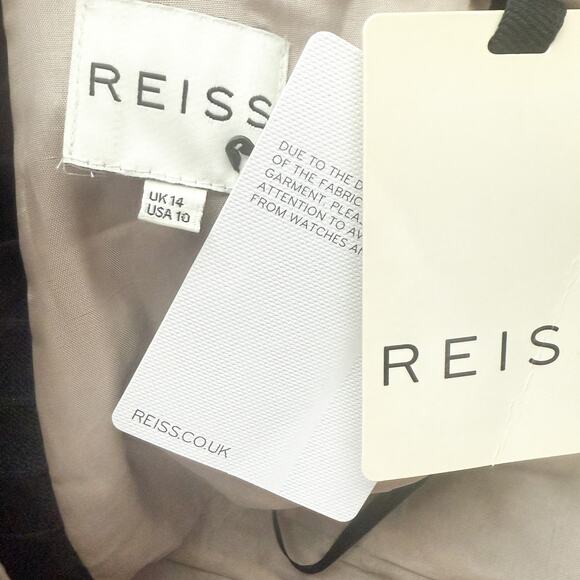 Reiss Babie Strapless Bustier Lace Dress NWT Black Size 10 - Picture 12 of 15